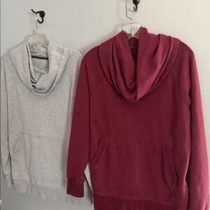 Two L.L Bean Cowl Neck Sweatshirts